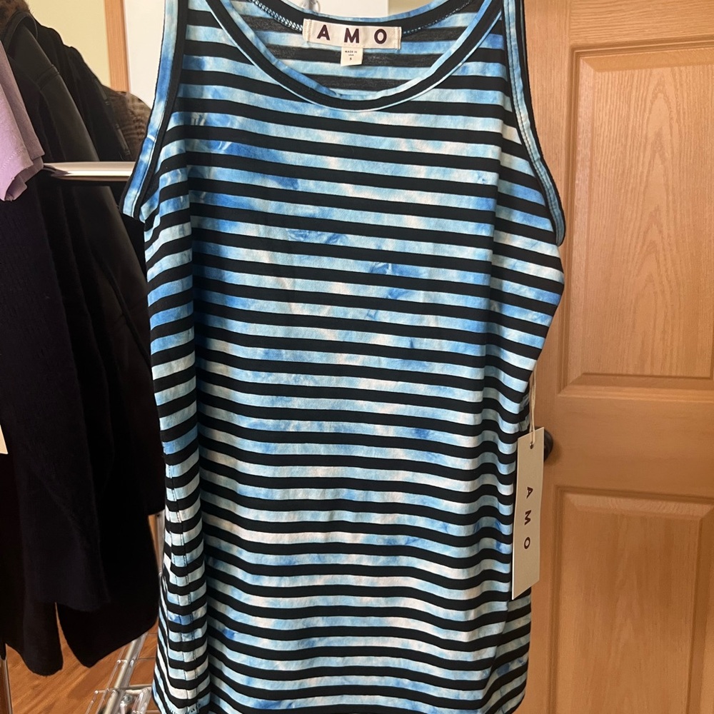 NWT AMO 70's Vintage Sky Dye Striped Tie Dye Tank MRSP: $118